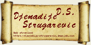 Đenadije Strugarević vizit kartica